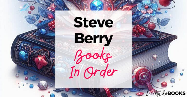 multicolor antique book with steve berry books in order on top